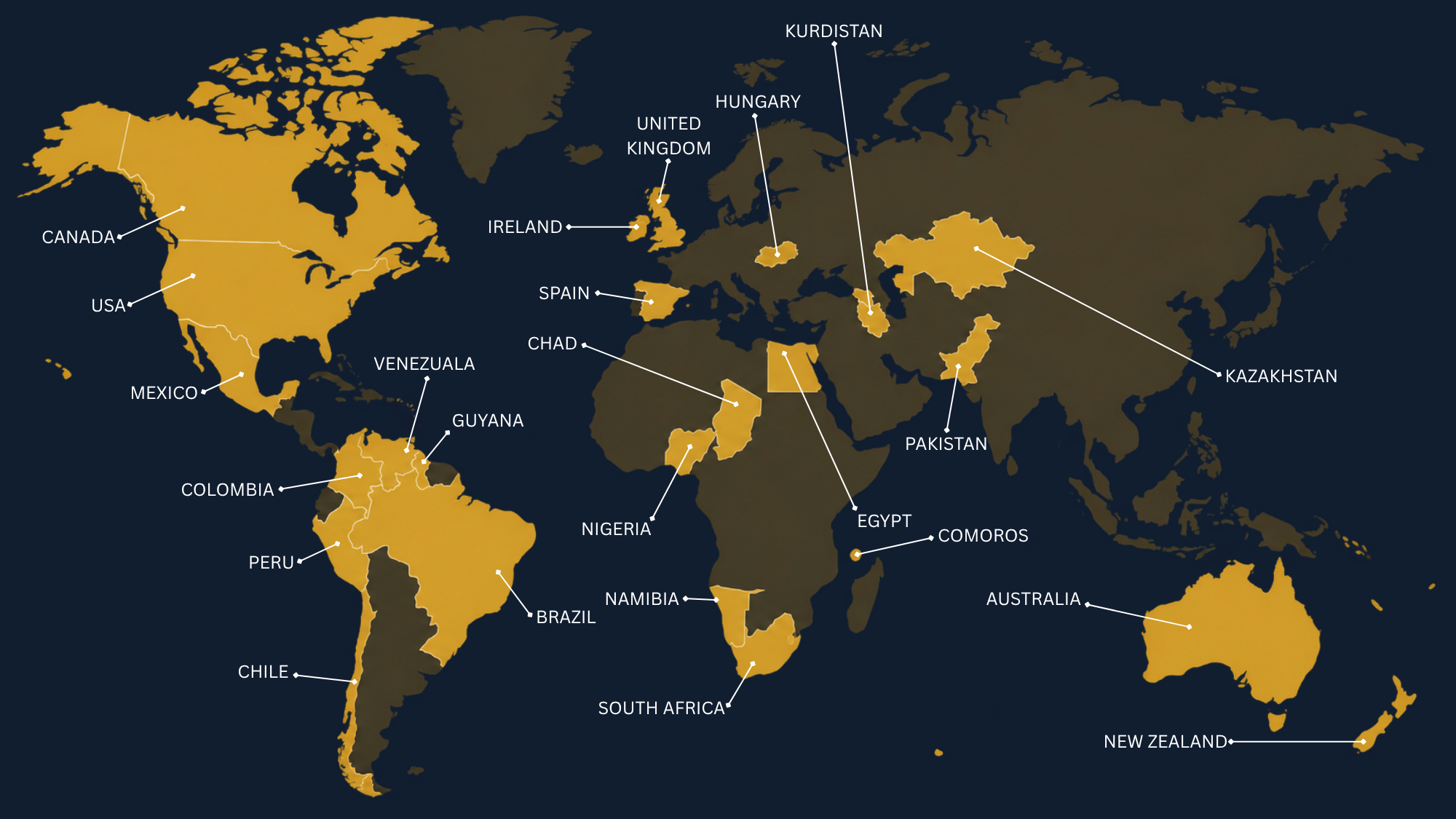 Global footprint map
